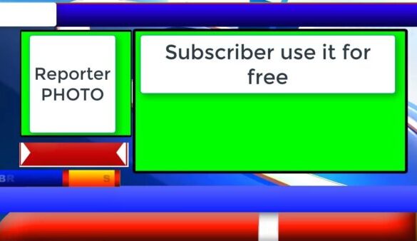 two window green screen news channel template